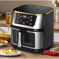 Аерогриль Henschll 12 л з сенсорним керуванням, 1200 Вт, 6 програм професійна мультипіч